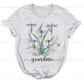 Lofaris Personalized Dragonfly Nana and Kids Family T-Shirt